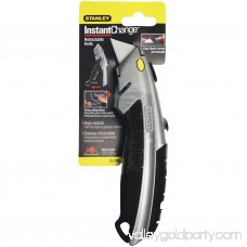 Stanley InstantChange Retractable Knife, Black, Chrome 552924943